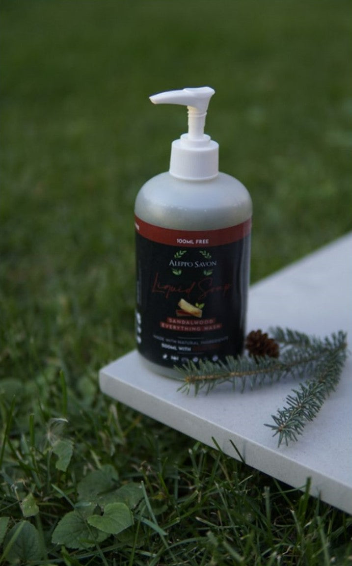 Sandalwood Liquid Soap - Hand and Body Wash - Limited Edition - Alepposavon