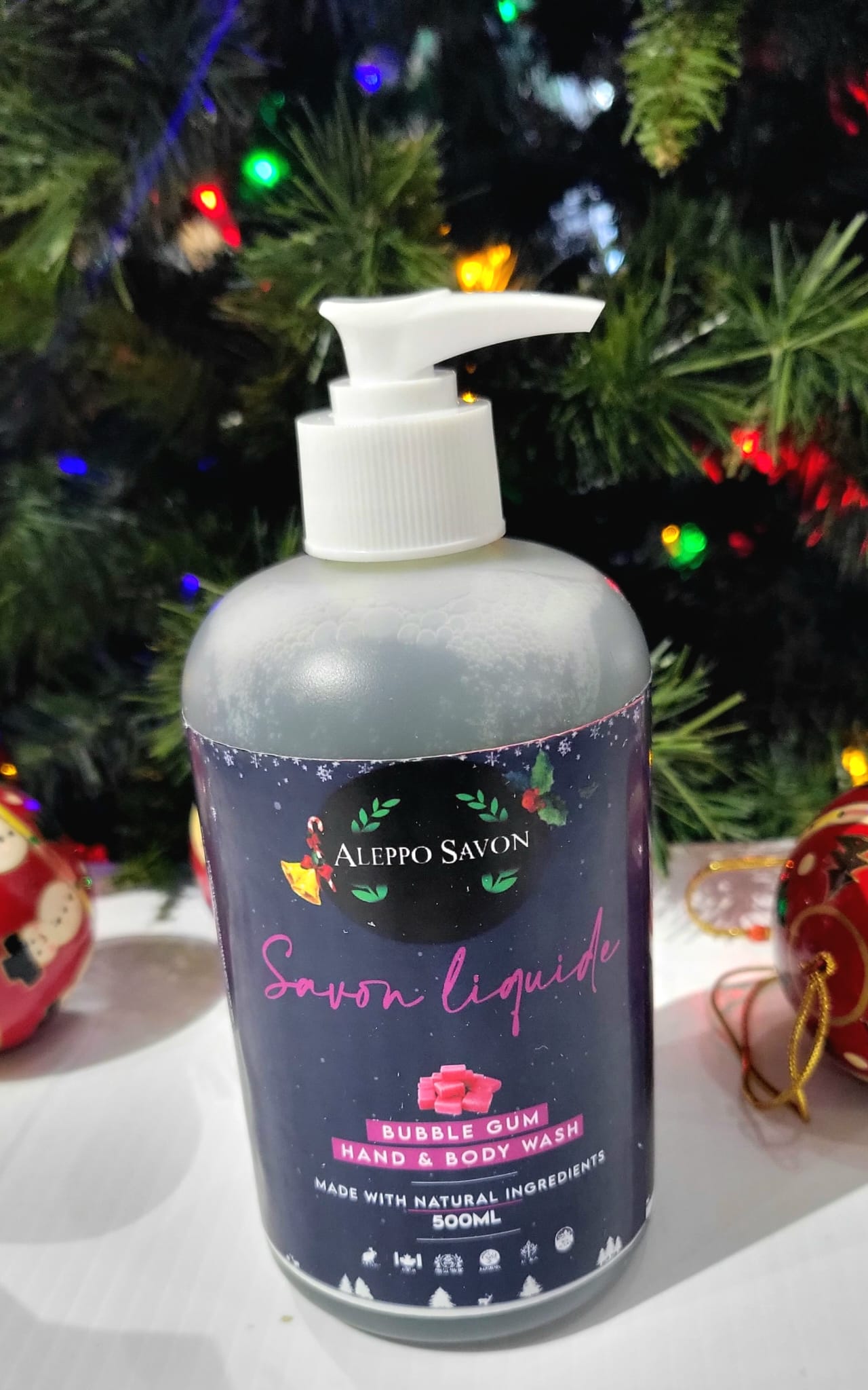 Bubble Gum Liquid Soap - Hand and Body Wash -Christmas Edition
