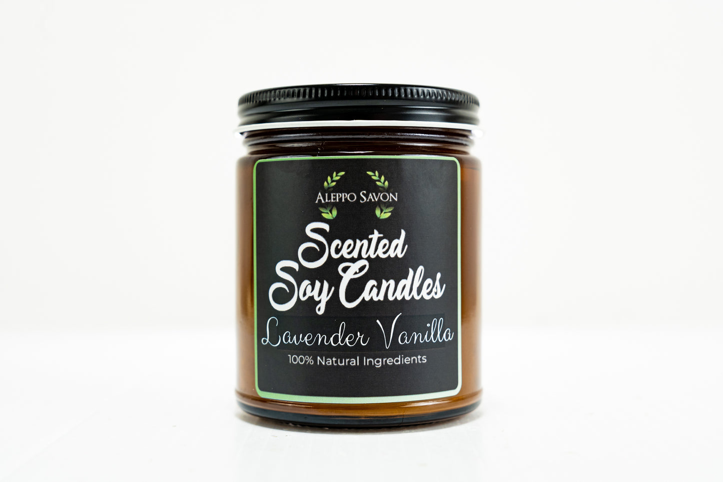 Scented Soy Candle - Lavender Vanilla - Alepposavon