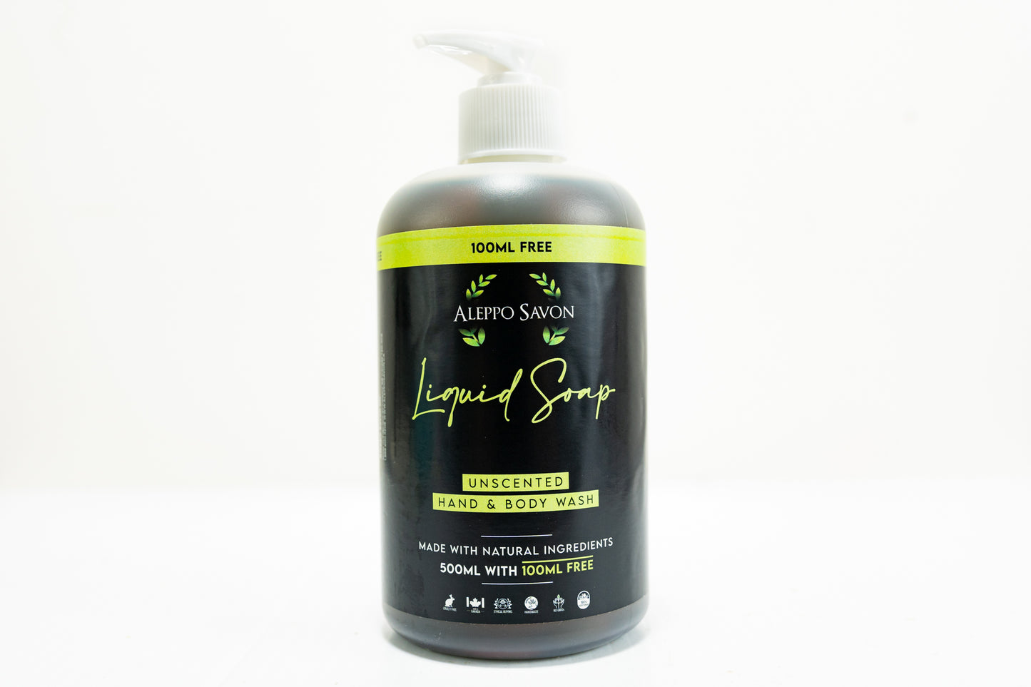 Unscented Liquid Soap - Hand and Body Wash - Alepposavon