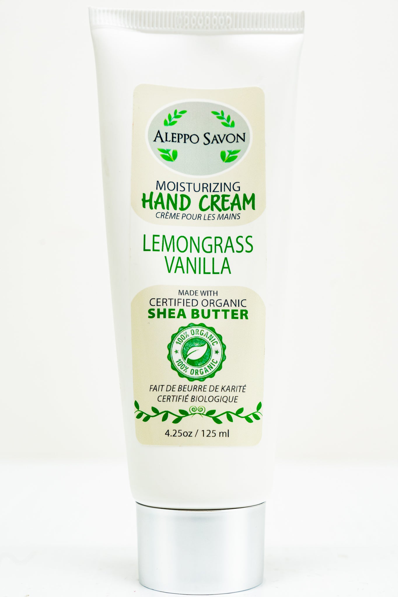 HAND CREAM LEMONGRASS VANILLA 4.25oz/125ml - Alepposavon