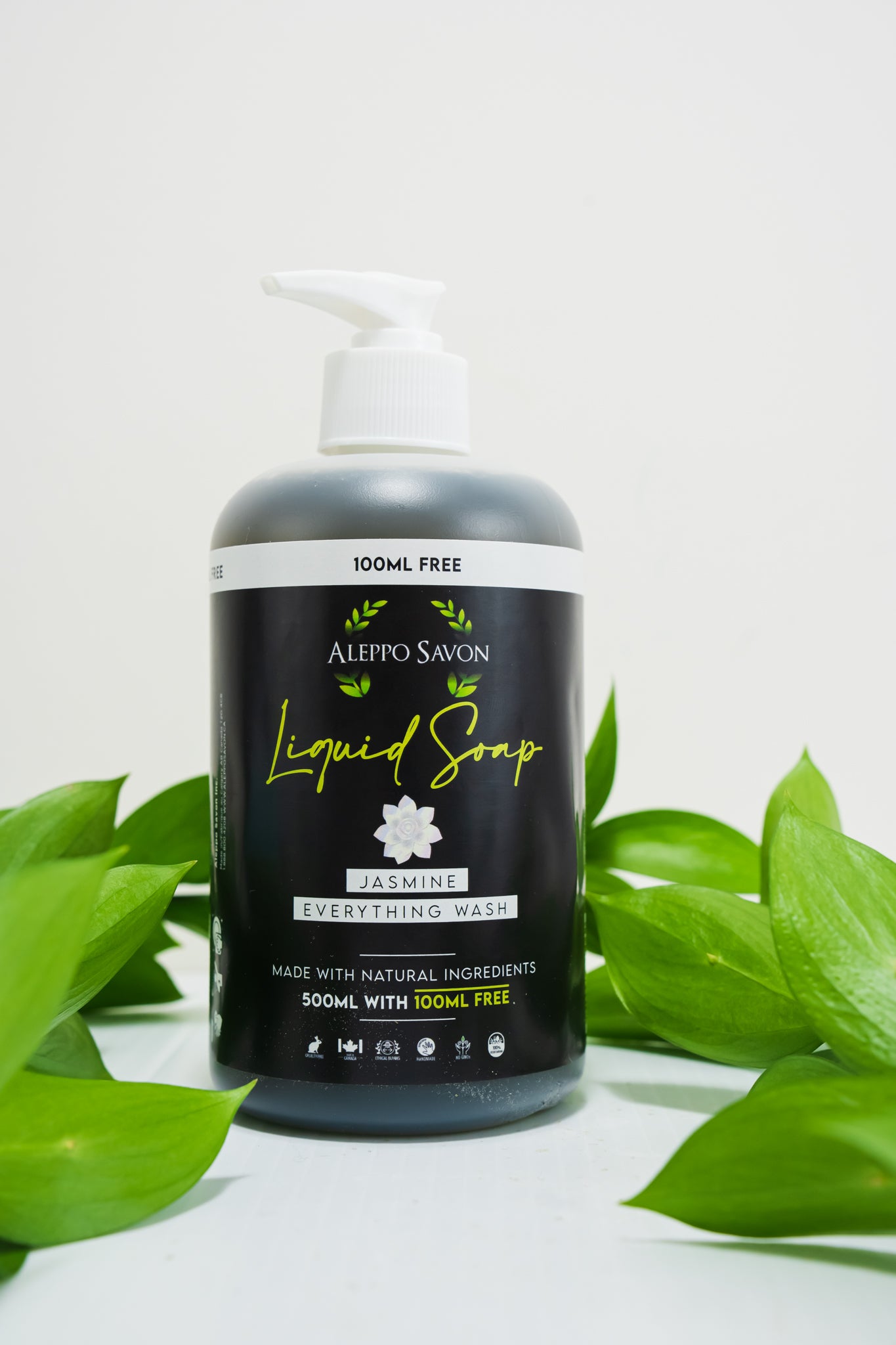 Jasmine Savon Liquid Soap - Hand and Body Wash - Alepposavon
