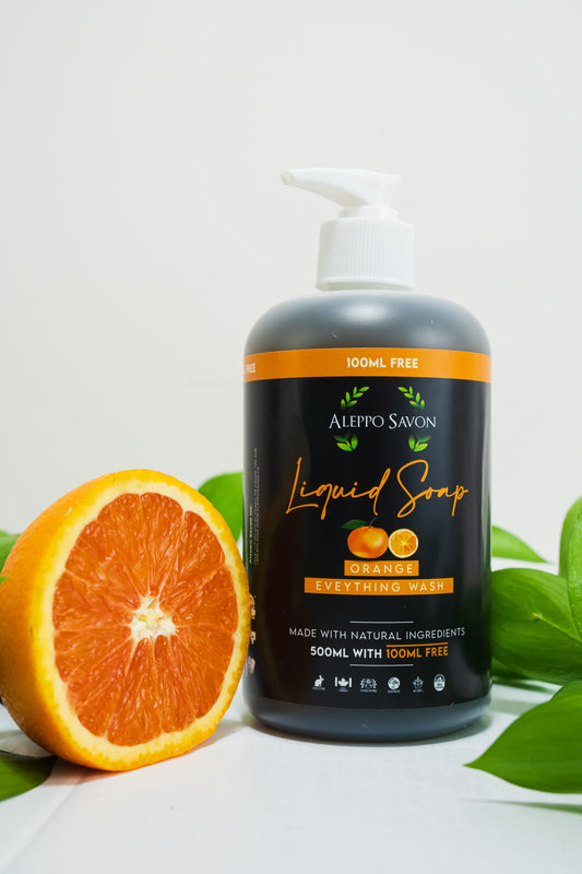 Orange Liquid Soap - Hand and Body Wash - Alepposavon
