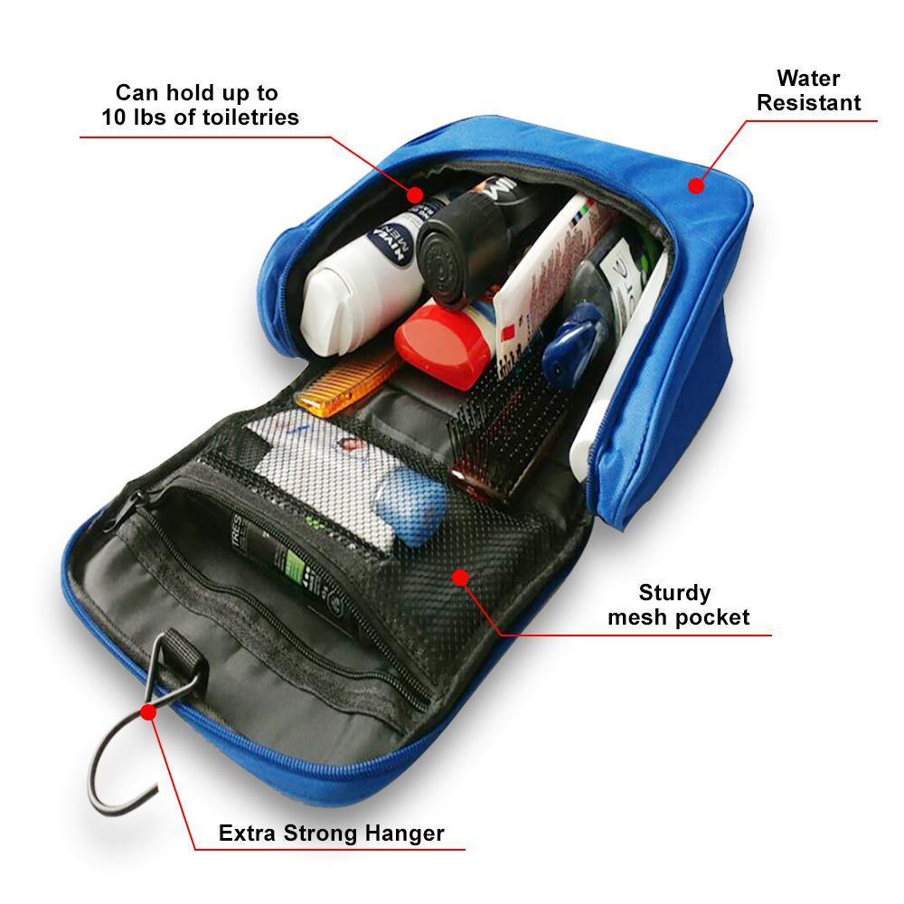 High Quality Travel Toiletry Bag - Free Beard Bid Included - Excellent Christmas Present