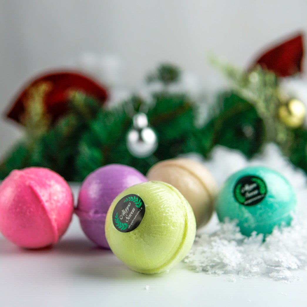 Bath Bombs Gift Set - 4 pcs - Alepposavon