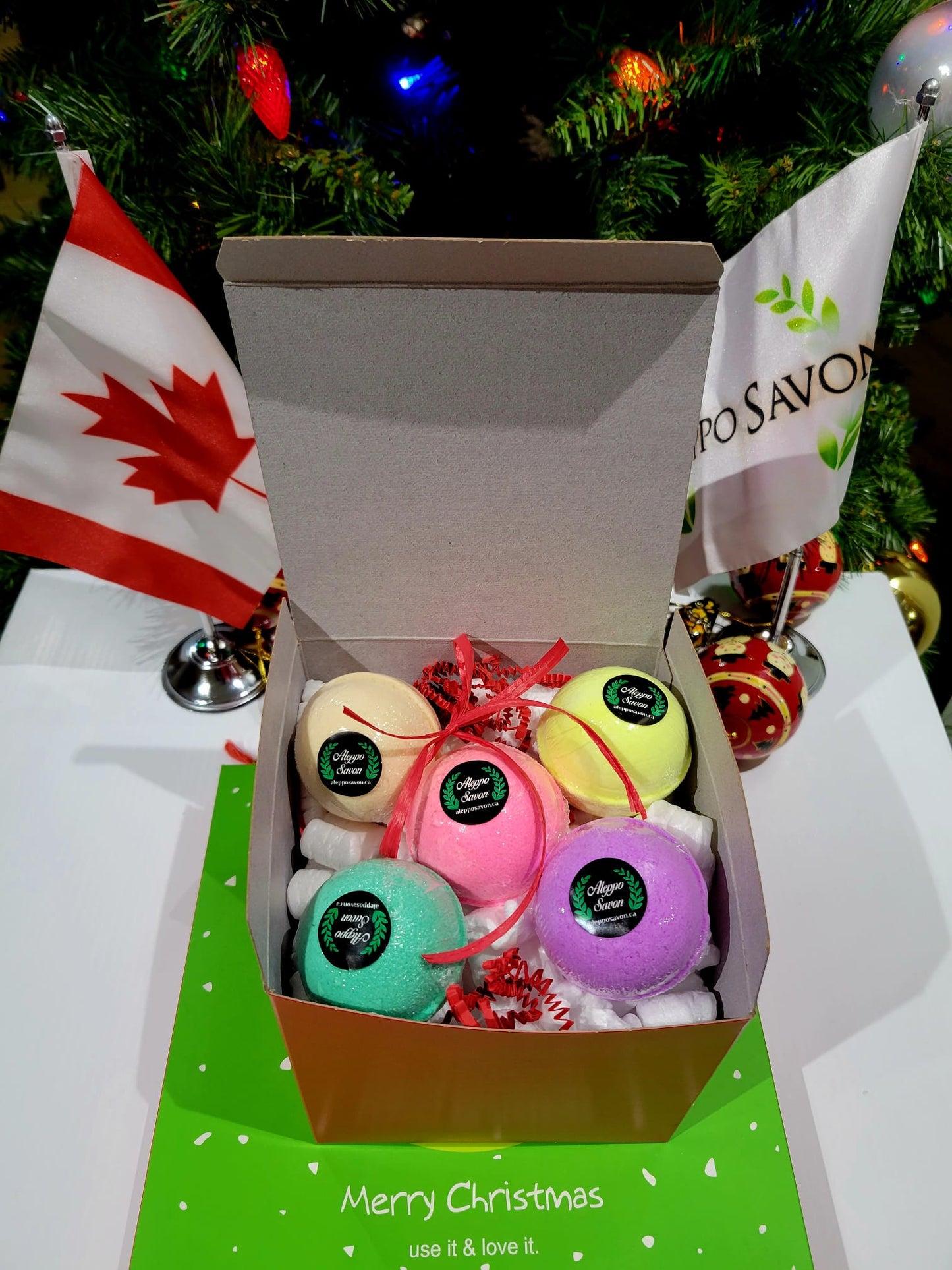 Bath Bombs Gift Set - 4 pcs - Alepposavon