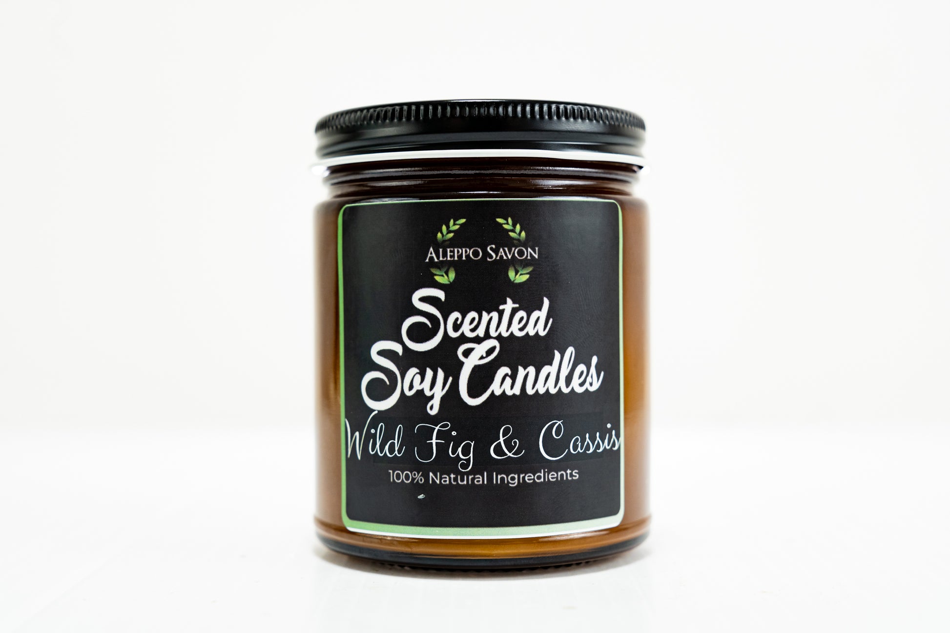 Scented Soy Candle - Wild Fig and Cassis - Alepposavon
