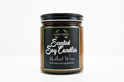 Scented Soy Candle - Mulled Wine - Alepposavon
