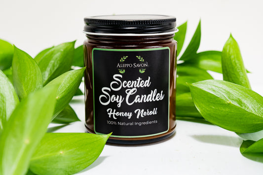 Scented Soy Candle - Honey Neroli - Alepposavon