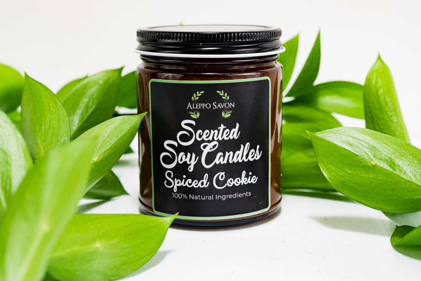 Scented Soy Candle - Spiced Cookie - Alepposavon