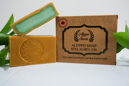 Aleppo Oud & Amber Soap 10% Laurel Oil - 2 Pc - Alepposavon