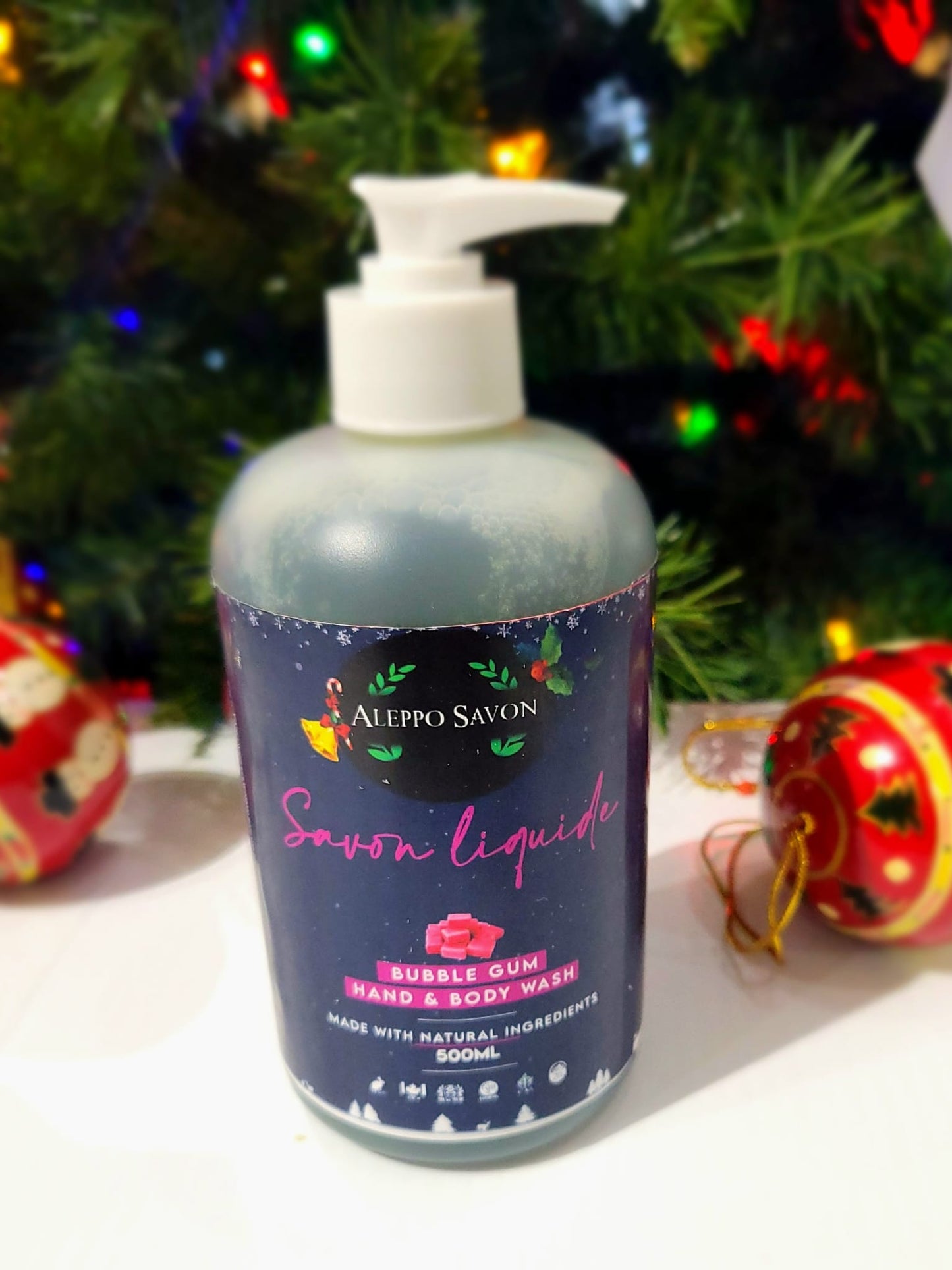 Bubble Gum Liquid Soap - Hand and Body Wash -Christmas Edition